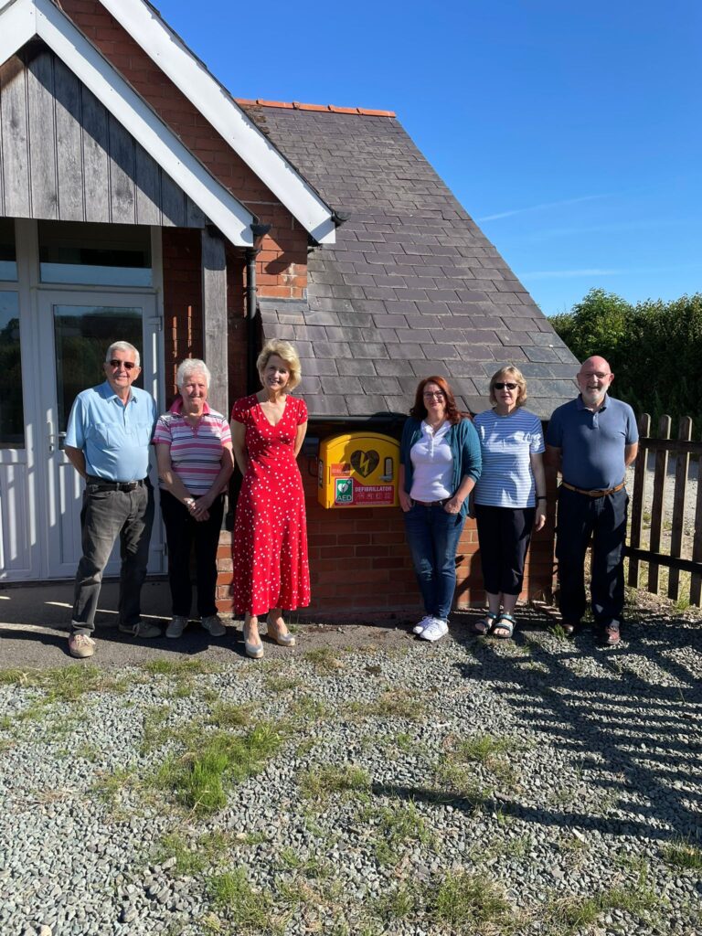 Busy Rural Village Hall has application accepted for installation of AED